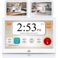 thumbnail image 1 of Reloj digital Azan Masjidal 10 Smart WiFi con pantalla táctil, blanco, 1 of 9