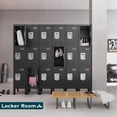 thumbnail image 4 of KAER Metal Locker with 3 Doors 66“ Storage Locker for Employees andstudent with Card Slot Lockable Steel Locker for School Gym Home Office Staff, 4 of 6