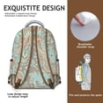 thumbnail image 4 of Colorful Vintage Paisley Students Backpack Chic Boho Floral Design, Adjustable Strap School Bag with Classic Artistic and Abstract Decorative Pattern, 4 of 6