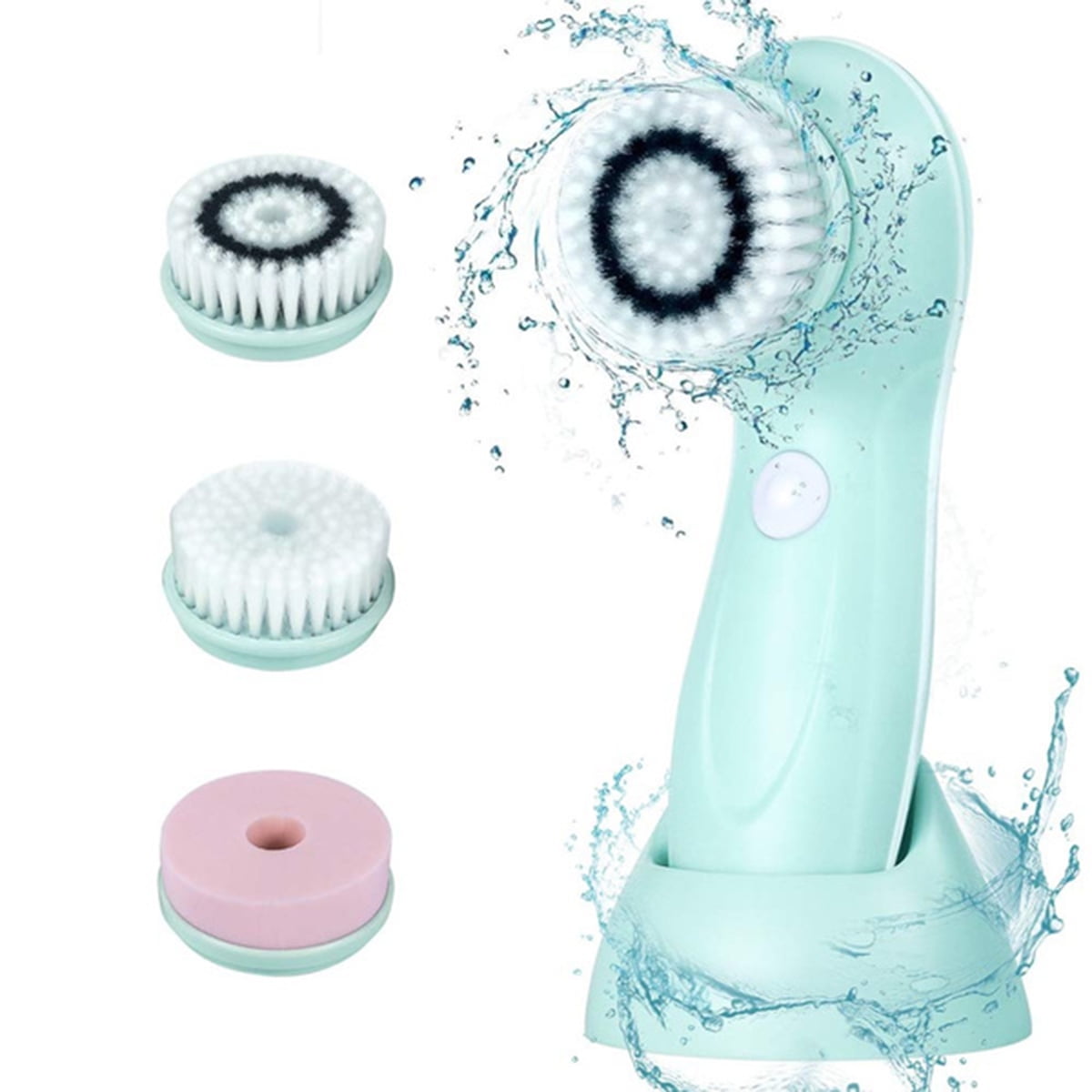 3 In1 Electric Facial Cleansing Brush Rotating Face Brush Deep Cleaning