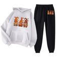 thumbnail image 1 of Puntoco Sudadera con capucha para mujer, sudadera con bolsillo de manga larga, pantalones de moda para mujer, conjunto de sudadera con estampado navideño, liquidación Puntoco Puntoco-2975, 1 of 2