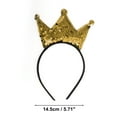 thumbnail image 3 of Unique Bargains 1 Pc Fashion Crown Sequins Headband for Women for Girls Yellow, 3 of 6