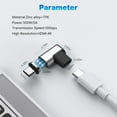 thumbnail image 6 of USB C Magnetic Adapter, (2 Pack) Magnetic USB C Adapter, 24Pins USB3.1 20Gbps Data Transfer 4K 60Hz Video PD 100w Charge Compatible with MacBook Pro/Air USB-C Laptop, 6 of 6