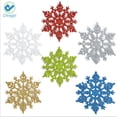 thumbnail image 3 of Deago 12 Pcs Christmas Plastic Glitter Snowflake Ornaments Decoration For Tree Holiday Xmas Party Store Home Décor (3.93inch), 3 of 8