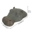 thumbnail image 3 of Simulation Floating Hippo Head Pond Decor Resin Craft Hippo Head Figurine Pond Floating Decoration, 3 of 10