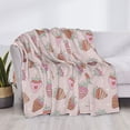 thumbnail image 3 of Yiaed Strawberry Cake Print Blanket Throw Blanket Soft Cozy Flannel Blanket for Home Bed Sofa Couch Chair-40"x30", 3 of 6