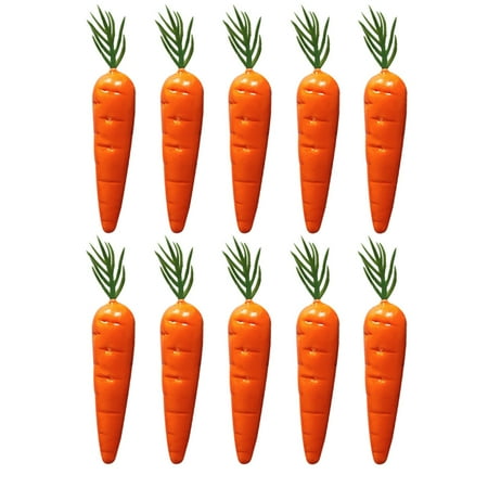

10pcs Micro-Landscape Layout Fake Carrots Mini Doll Room Accessory Mini Carrots
