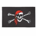 thumbnail image 2 of Red Bandana Jolly Roger Pirate Flag - New Ultrabreeze Series - 3x5ft Polyester, 2 of 3