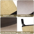 thumbnail image 4 of Muka 6 Pack Two Tone Linen Makeup Bag, Blank DIY Craft Bag, 9 x 5-1/2 x 3-1/2 Inch, 4 of 7
