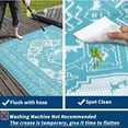 thumbnail image 4 of Outdoor Rugs8x10ft/9x12ft/10x14ft/9x18ft/10x20ft Waterproof Portable for Patio, Reversible Outdoor Plastic Straw Rug for Camping, RV Mat Modern Plaid Outdoor Rugs for Porch, Deck, Backyard, Balcony,, 4 of 8