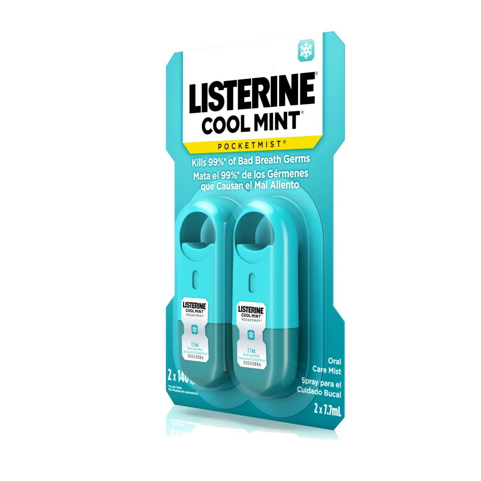Listerine PocketMist Oral Care Cool Mint 0.52 oz (Pack of 3)