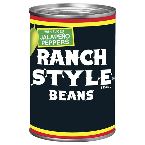 Ranch Style Beans With Sliced Jalapeno Peppers, Canned Beans, 15 oz.