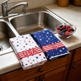 thumbnail image 4 of BZPIZ American Flag Towel, 2PC Red White Blue Premium Soft Towel Highly Absorbent Quick Drying for Sweat Absorption Daily Home Use Beach Bath Pool Summer & Vacation 4th of July Decorations, 4 of 6