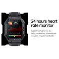 thumbnail image 2 of Reloj inteligente Ritmo cardíaco Presión arterial Llamadas compatibles con Bluetooth (Negro), 2 of 6
