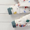 thumbnail image 5 of TOWED22 Baby Toddler Boys Outfits Set 2 Piece Long Sleeve Cute Print Graphic Round Neck Sweatshirt Top Sweatpants Casual Fall Winter Clothes(Dark Green,3-6 M), 5 of 6
