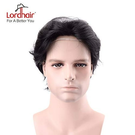 Lordhair Toupee With Human Hair Full French Lace Hairpieces And