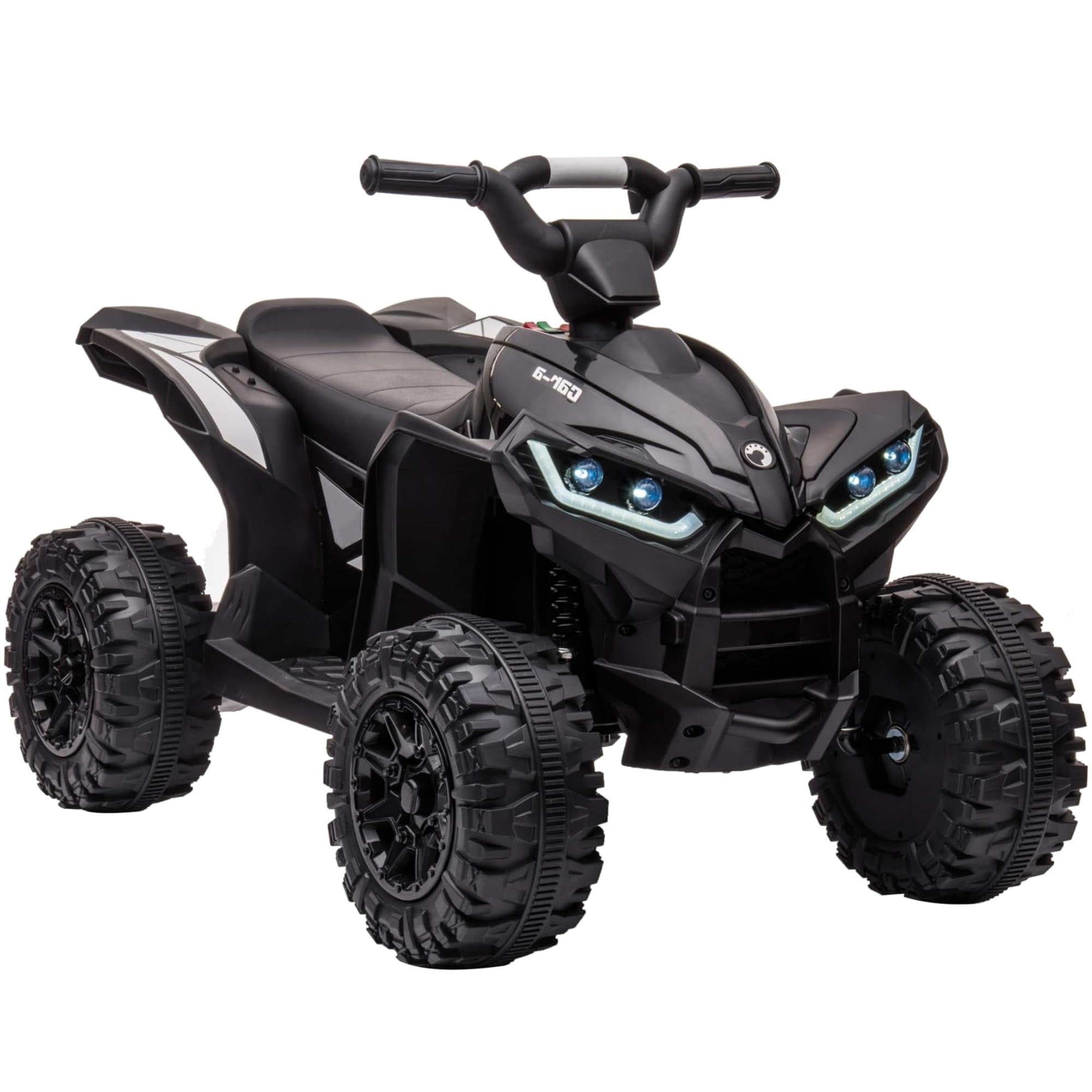 TROPOW Electric Ride On Cars with Remote Control,Kids Ride On ATV 4 Wheeler, Electric Battery-Powered with Remote Control, Music, Horn, Led Lights, USB Port, Treaded Tires