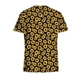 thumbnail image 5 of Hauts de Sarrau pour Femmes Manches Courtes Col en V Hauts Uniforme Imprimé Poches Blouse Soins Infirmiers Liquidation, 5 of 5