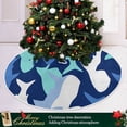 thumbnail image 6 of FMSHPON Cute Sharks Xmas Christmas Tree Skirt Stand Mat for Holiday Party Decoration Indoor Outdoor 36 inches, 6 of 6
