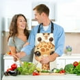 thumbnail image 6 of Cute Baby Giraffe Head 5 Pcs Kitchen Set Heat Resistant Oven Mitts and Non-Slip Pot Holders with Adjustable Cooking Apron, 6 of 6