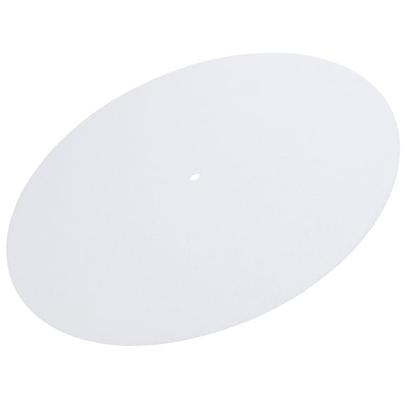 MERRYHAPY Record Player White Slip Mat Felt 1Set 11.8x11.8in for Vinyl Turntable Anti Vibration