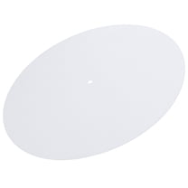 MERRYHAPY Record Player White Slip Mat Felt 1Set 11.8x11.8in for Vinyl Turntable Anti Vibration