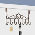 thumbnail image 6 of Steadline Over Door Hooks Heavy Duty Coat Rack for Bedroom and Bathroom,No Drill Wall Mounted Clothes Hanger with 5 Hooks,Space Saving Organization Solution for Jackets Bags and Hats, 6 of 7