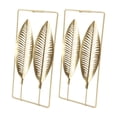 thumbnail image 4 of Gold Feather Wall Art, Iron Gold Wall Decor  For Living Room For Study, 4 of 8
