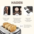 thumbnail image 4 of Haden Dorset 4 Slice Wide Slot Toaster & Coffee Maker, Black & Copper, 4 of 11