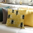 thumbnail image 3 of BANET Outdoor Pillow Covers, Bee Kind Decorative Summer Throw Pillow Covers  Yellow Farmhouse Cushion Pillow Covers for Sofa Couch Outdoor Decor White, 3 of 5