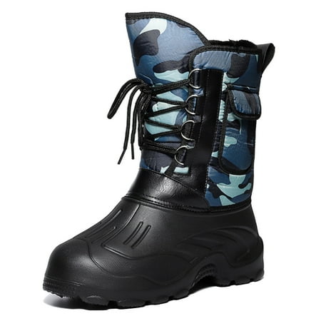 

Men Winter Snow Boots Waterproof Insulated Outdoor Hunting Hiking Shoes 46