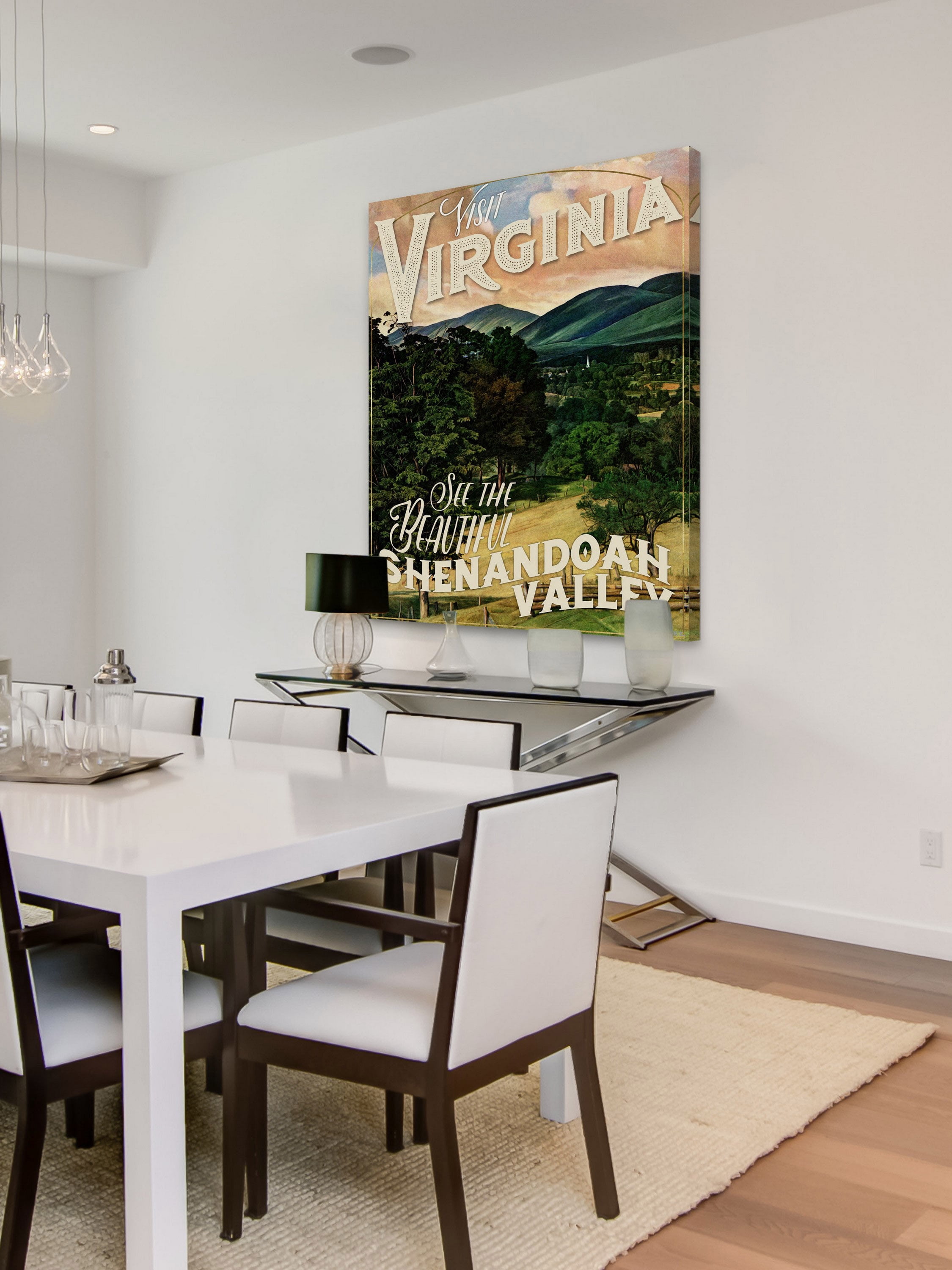 "Travel Virginia" Painting Print on Wrapped Canvas