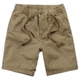 thumbnail image 4 of COSFO Casual Mens Cargo Shorts Yellow Elastic Waist Relaxed Fit Hiking Drawstring Work Shorts, 4 of 5