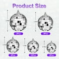 thumbnail image 7 of Topsome 30 Pcs Disco Ball Decorations, Assorted Size Mirror Disco Balls Reflective Hanging Mini Disco Balls Silver Ornaments for Disco Themed Party, Wedding, Christmas, Stage, Home Decor, 7 of 7