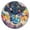 Black, variant on YAZAOO Decorative Wall Clock Size:25cm Celestial Dance Design Pattern Clock