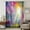 Pink, Green, Gold, variant on Pink Orange Purple Floral Sheer Curtains 108" Extra Long for Living Room, Sunlight Trees Botanical Light Filtering Privacy Drapes, Breathable Semi Sheer Window Treatment for Floor to Ceiling Window