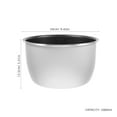 thumbnail image 2 of LOLIPPYY 1Pcs Aluminum Rice Cooker Accessories Nonstick Inner Pot for 5L Electric Pressure Cookers Kitchen Use Silver, 2 of 7