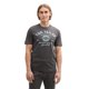 thumbnail image 3 of TOM TAILOR Camiseta para hombre - Camiseta con logotipo, cuello redondo, corte regular, algodón, estampado Gris L (Large), 3 of 7