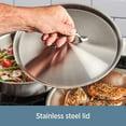 thumbnail image 6 of All-Clad 4007AZ D3 Stainless Steel Dishwasher Safe Induction Compatible Cookware Set, Tri-Ply Bonded, 7-Piece, Silver, 6 of 11