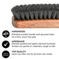 thumbnail image 2 of FootFitter Genuine Horsehair Shoe Shine Brush (Black), 2 of 4