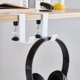 thumbnail image 6 of Headphone Hanger Headset Stand Hook - Under Desk Hook for Headphones Aluminum Headphone Holder Rack Hook for Audio, Studio, Gaming Headphones, 6 of 6
