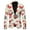 Beige, variant on LIUJUNSHOP Men's Dress Jacket Blazer Men's Casual Fashion Suit Jacket with Santa Print Design Long Sleeve Lapel Button Front for Holiday Parties