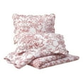 thumbnail image 2 of Modern Heirloom Garden Toile Red 3-Piece Reversible Quilt Set, Full/Queen, 2 of 7