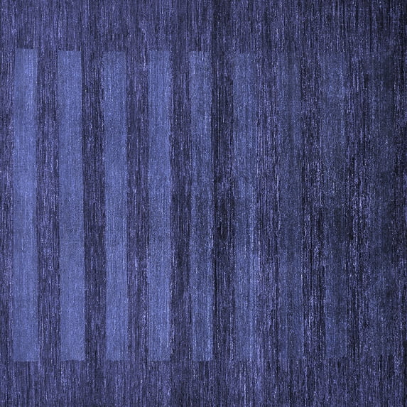 Ahgly Company Indoor Square Abstract Blue Modern Area Rugs, 4' Square