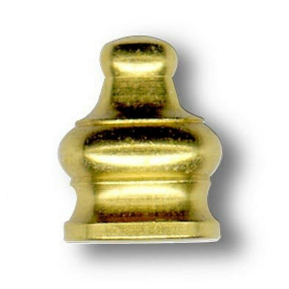 National Artcraft Metal Finial Cap For Lamp Pipe Has a Bright Brass Finish (Pkg/5)
