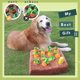 thumbnail image 5 of iFur Juguetes de rompecabezas para perros, juguete para perros con parche de zanahoria, tapete para Snuffle de 13 x 13 pulgadas con 12 zanahorias de felpa chirriantes, juguetes interactivos para, 5 of 7