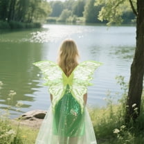 LEFTHIGH Home Halloween Costumes for Girls Women Sparkly Assistant with Elastic Shoulder Straps Dorm Room Essential