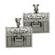 thumbnail image 1 of Caja de joyería con forma de ratón para dientes de bebé, caja de colección de pelo, adorno artesanal para regalo, 1 par, 1 of 8