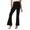 Black, variant on ZZwxWA Girls Bell Bottom Stretch Yoga Pants High Waisted Flare Leggings Workout Lounge Trousers 2-13Y