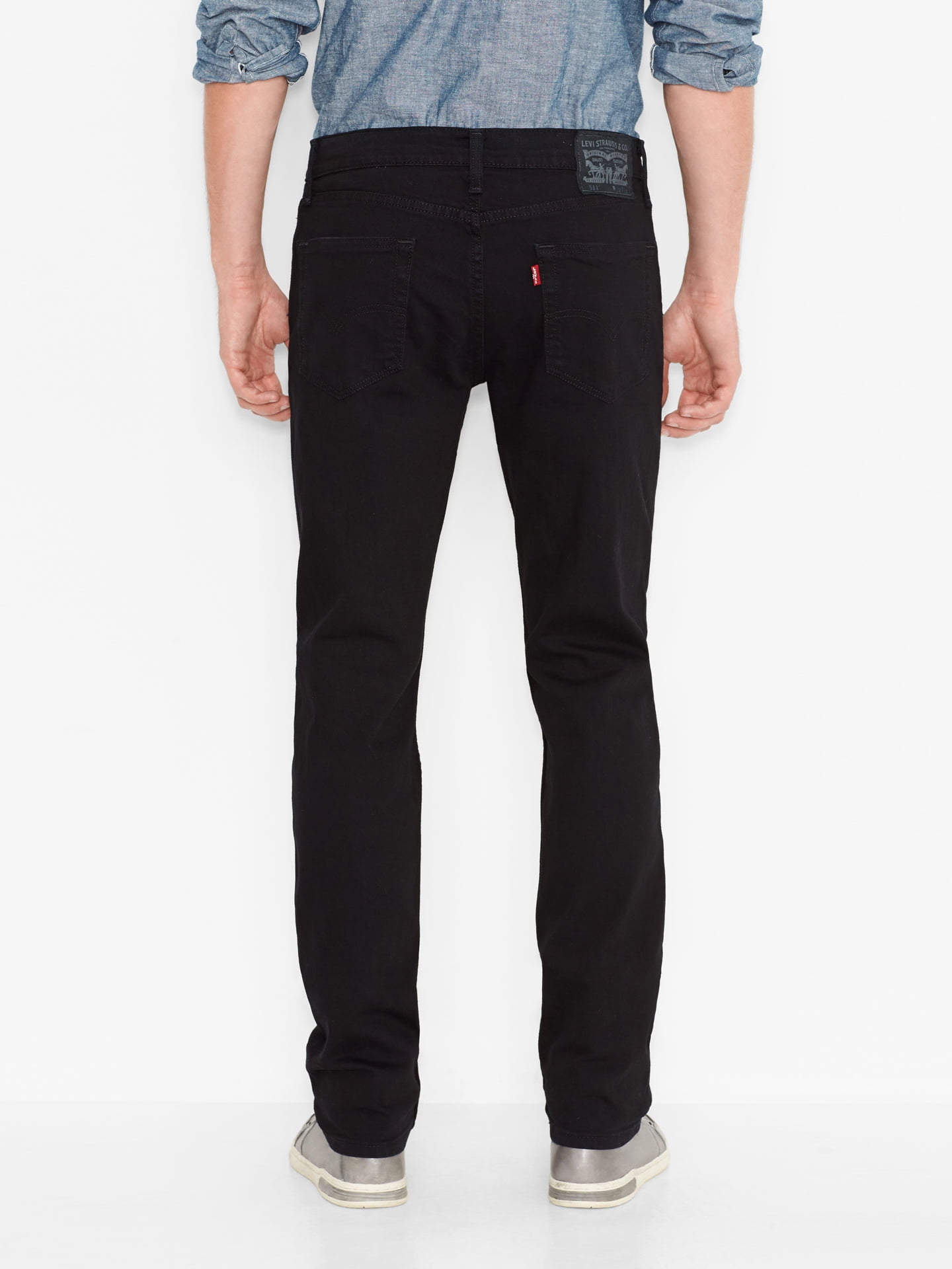 Levi's 511 Men's Slim Fit Stretch Jeans - Black, Black Stretch, 31X34 -  